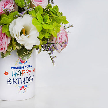 Birthday Blooms Floral Mug Surprise